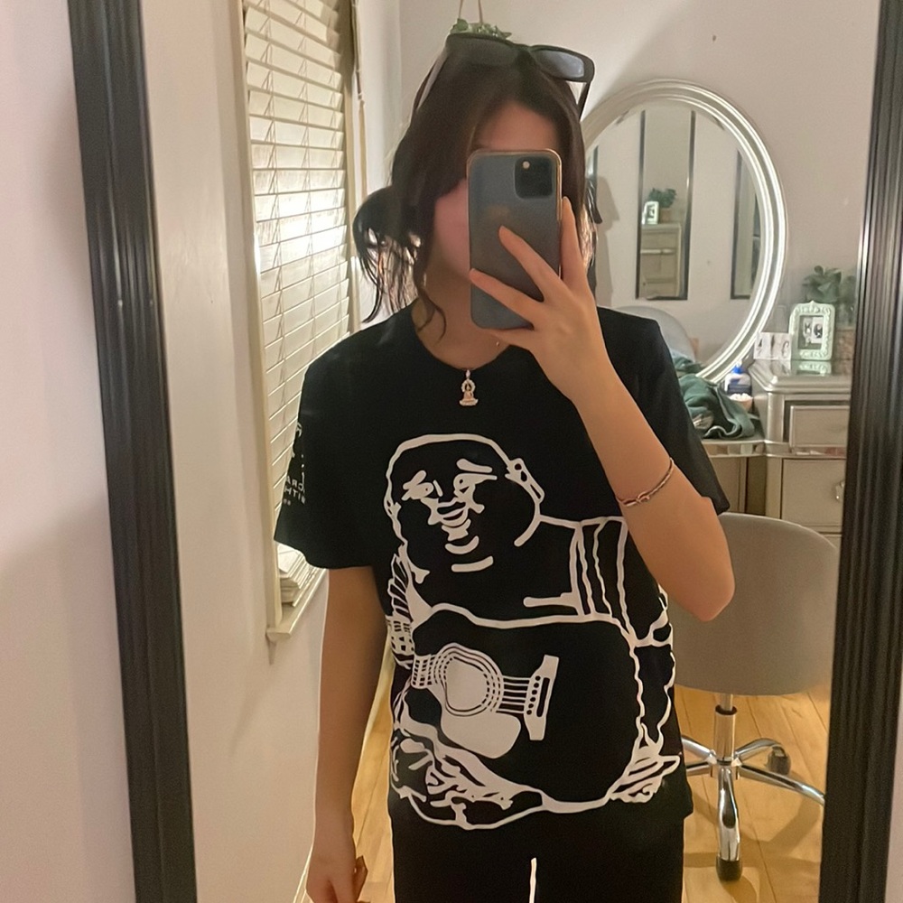 True religion black and white tee